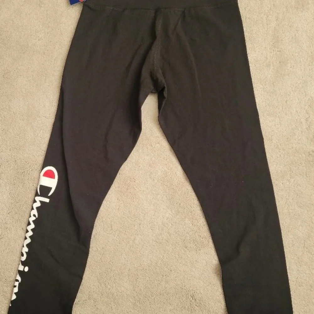 CHAMPION Women's Authentic Leggings 7/8 Size Large Black - Picture 2 of 2